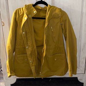 Mustard spring cargo jacket